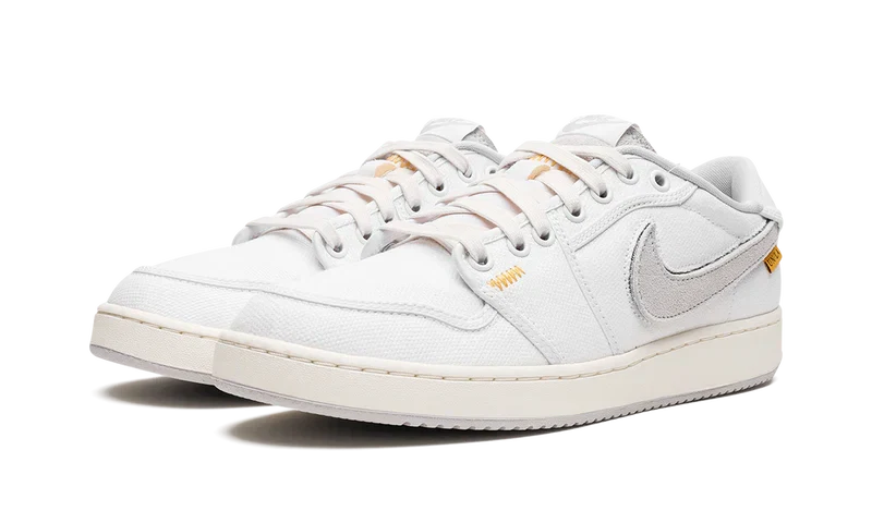 Nike Air Jordan 1 White Neutral Grey Suede Leather