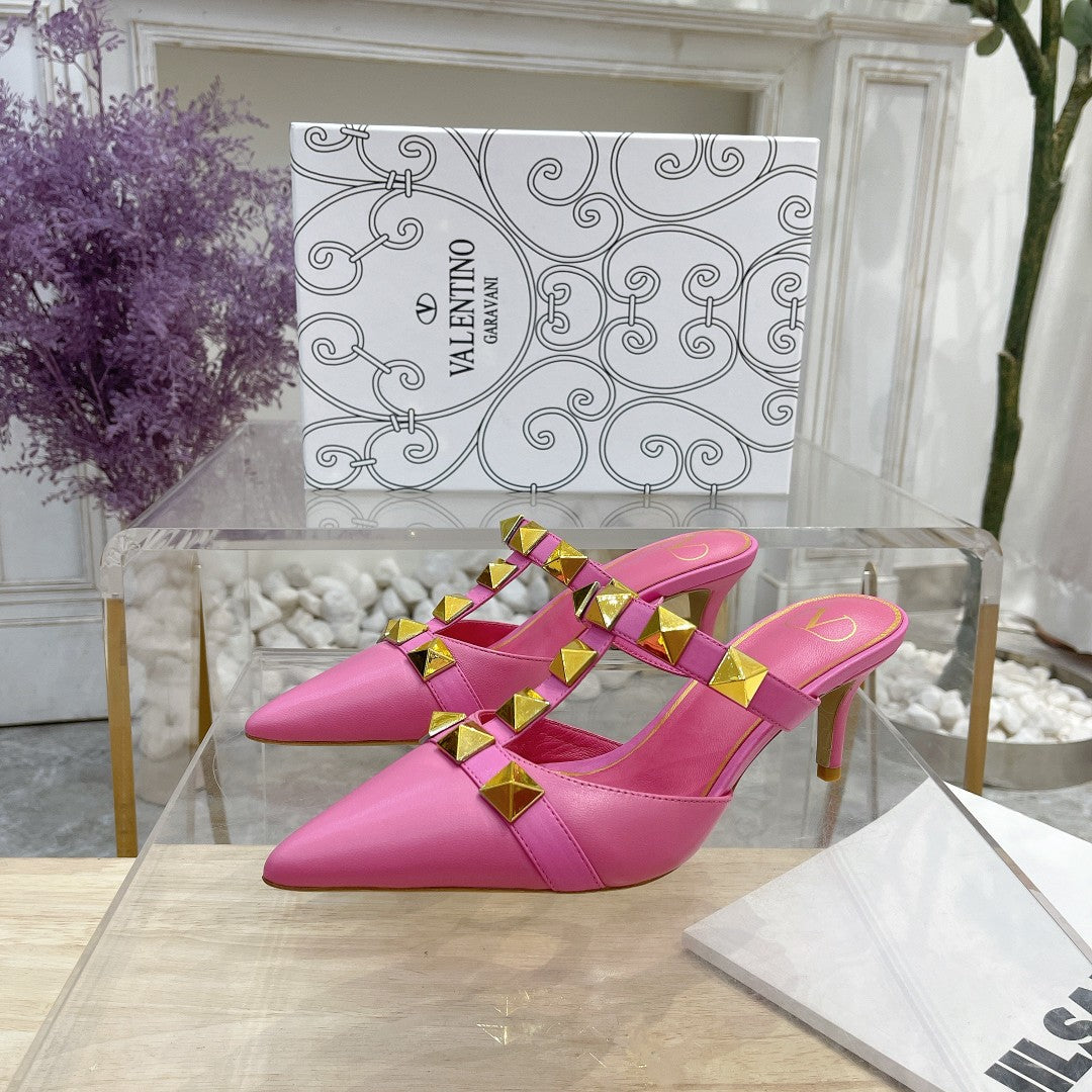 Valentino Pump Mule Heels 65mm Sheepskin 239589