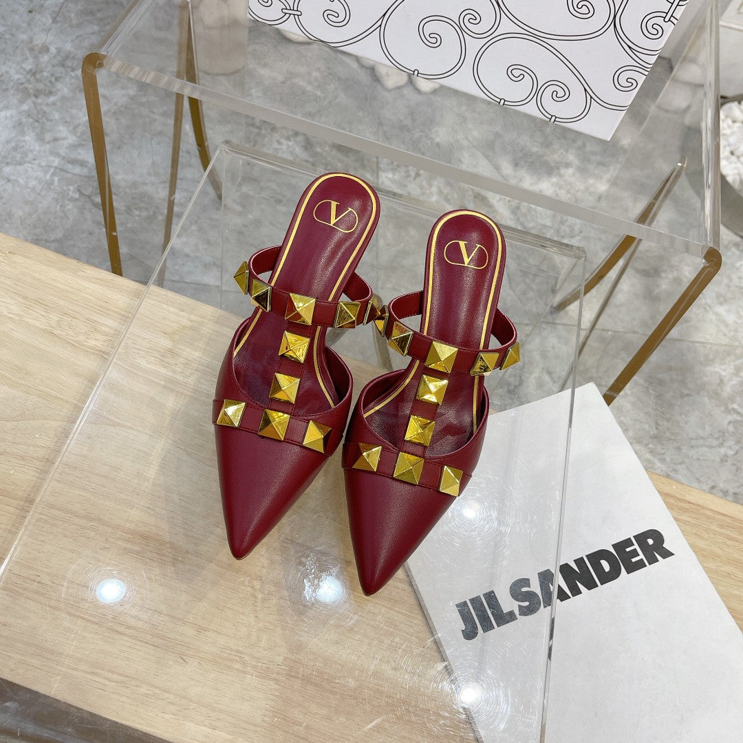 Valentino Pump Mule Heels 65mm Sheepskin 239589