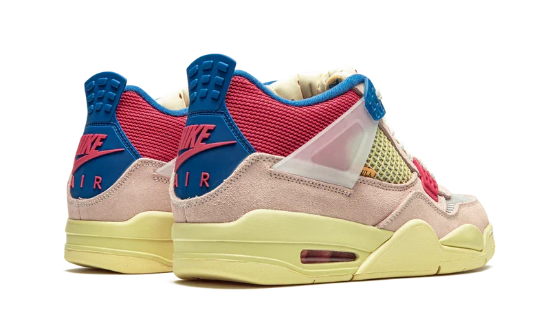 Nike Air Jordan 4 Retro Light Pink Blue Mesh Suede