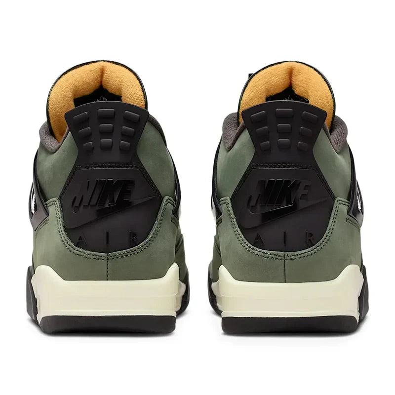 Undefeated x Air Jordan 4 Retro Dark Green Black Suede