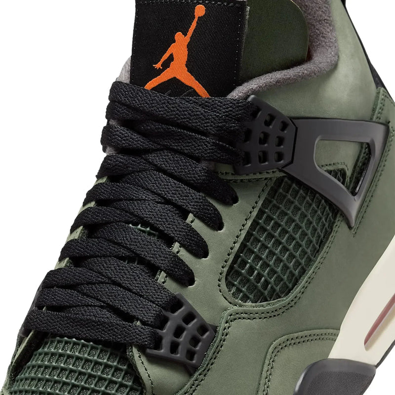 Undefeated x Air Jordan 4 Retro Dark Green Black Suede