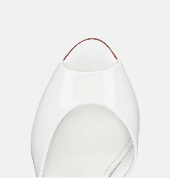 CL Mules White Patent Leather