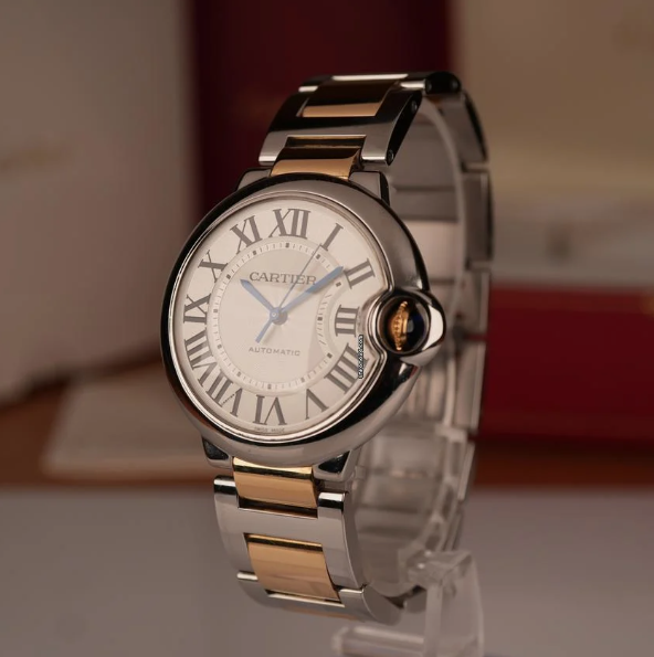 Cartier Ballon Bleu 36mm Steel and Yellow Gold Watch