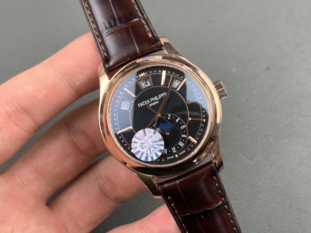 PATEK ANNUAL CALENDAR ROSE GOLD BLACK DIAL