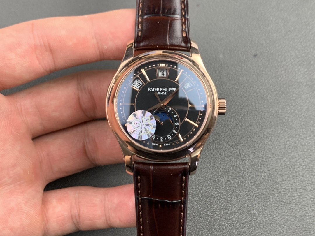 PATEK ANNUAL CALENDAR ROSE GOLD BLACK DIAL