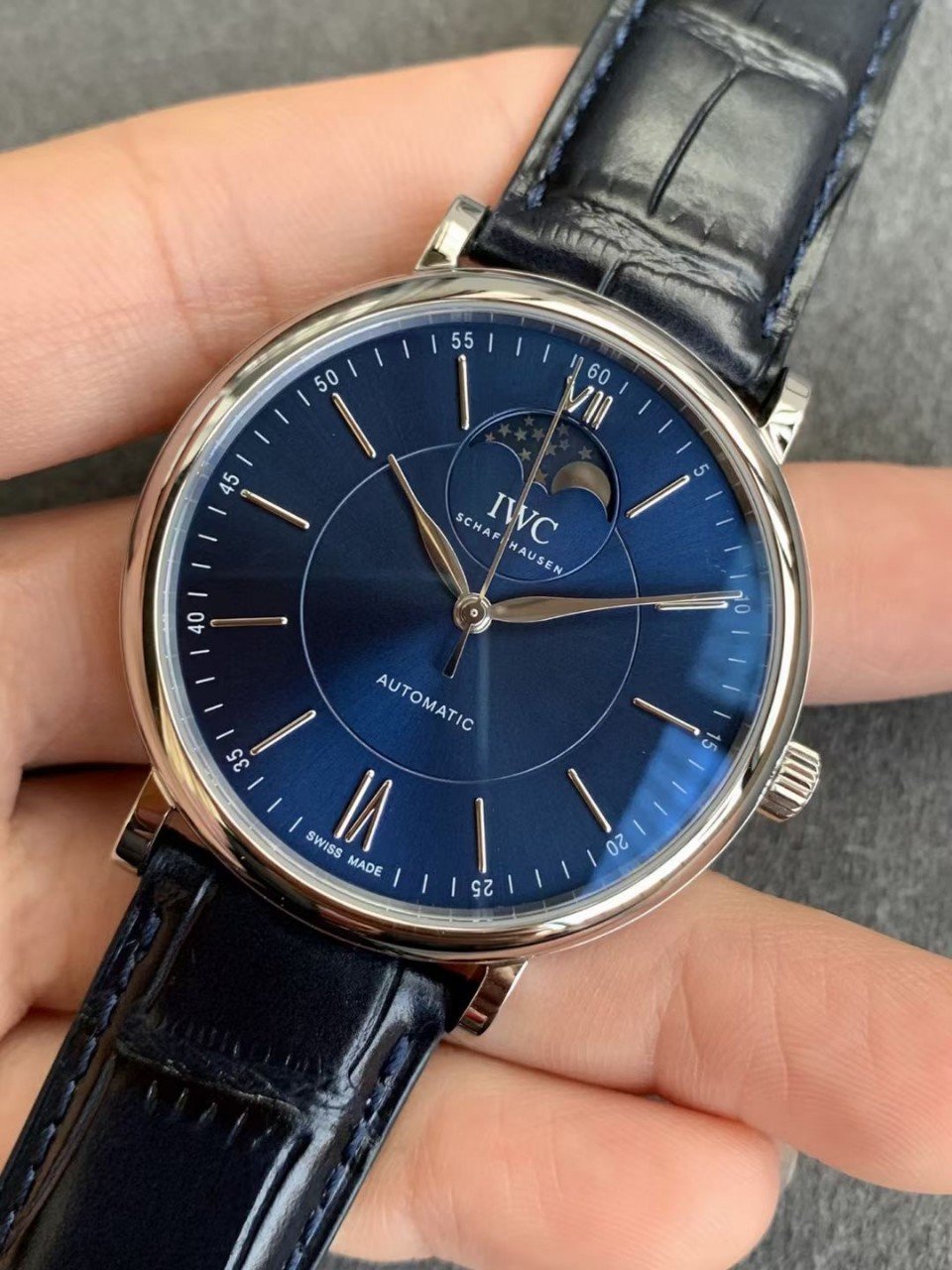 PORTOFINO AUTOMATIC MOONPHASE 40MM BLUE DIAL