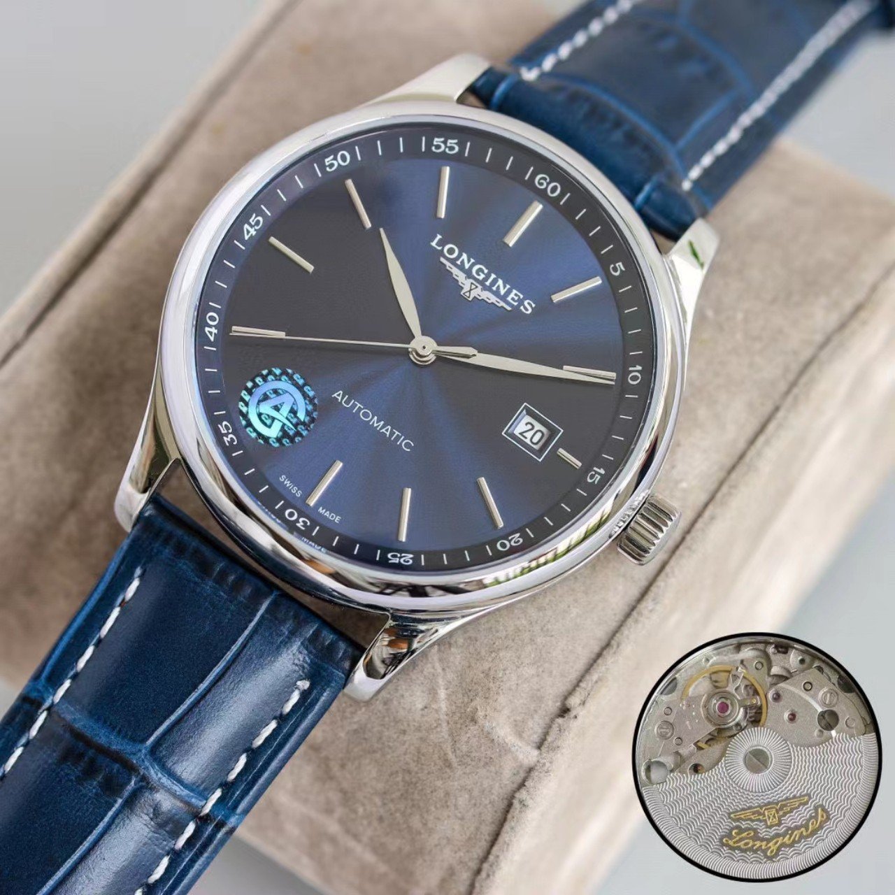 MASTER COLLECTION 42 AUTOMATIC STAINLESS STEEL BLUE DIAL