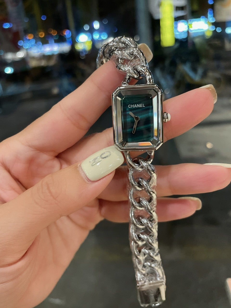 PREMIERE LADY QUARTZ 21 SILVER BLUE DIAL